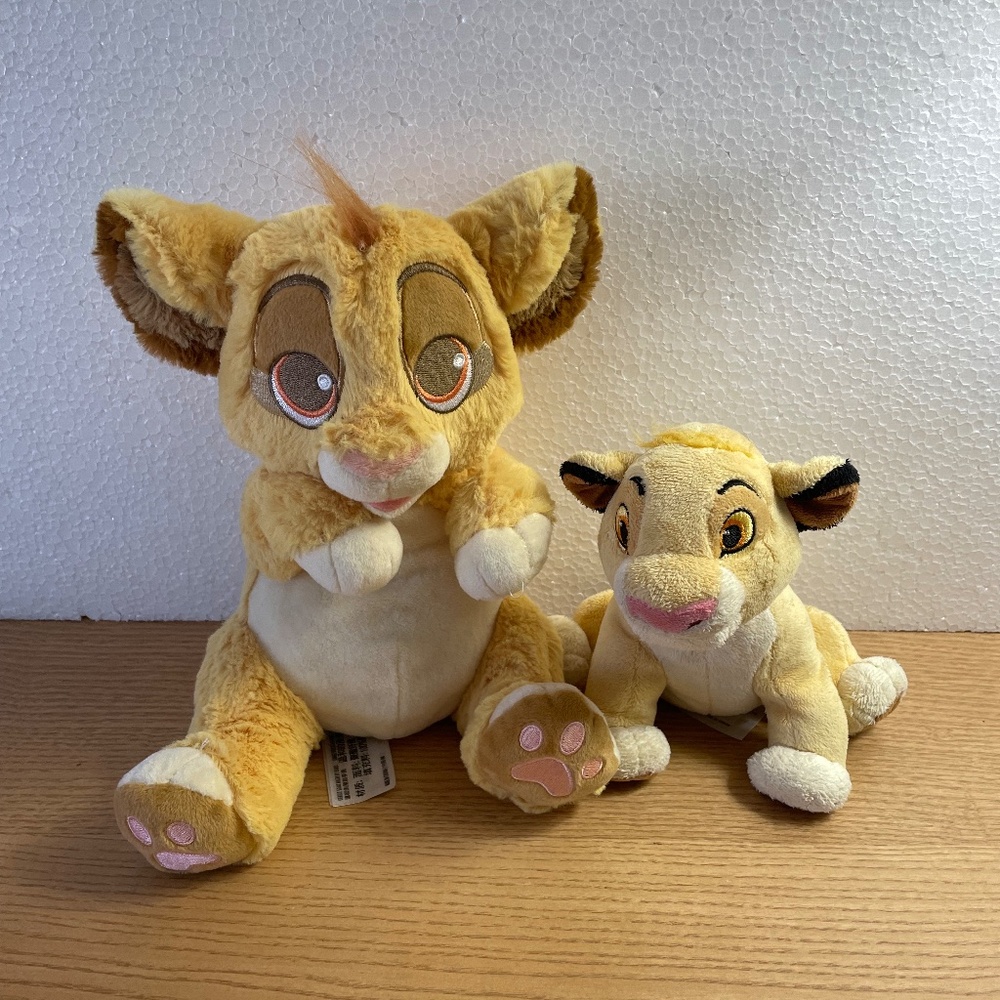 Baby Simba Plush Lion King Disney Parks Disney Store Stuffed Animal Toy Lot of 2